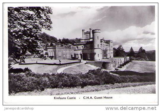 KINFAUNS CASTLE - CHA Guest House - Real Photo PCd - - Perthshire - Scotland. - Perthshire