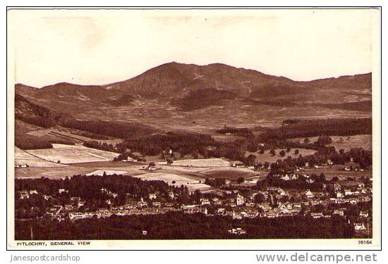 PITLOCHRY General View -- Perthshire - Scotland. - Perthshire