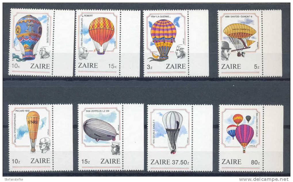 Zaire Congo Ocb Nr :   1245 - 1252 **  MNH        (zie Scan) - Ongebruikt