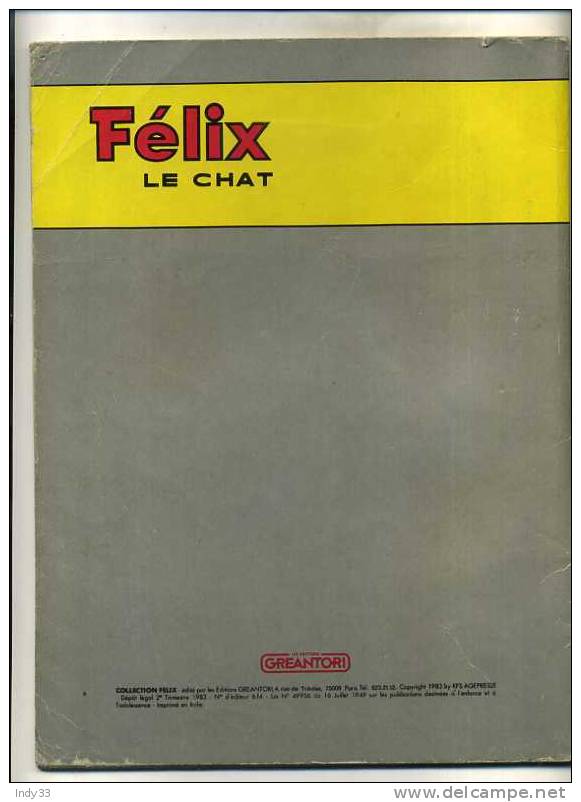 - FELIX LE CHAT N° 2 1983 - Félix De Kat