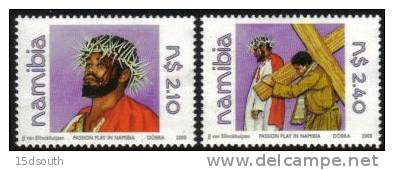 Namibia - 2000 Easter Passion Play Set (**) # SG 865-866 , Mi 1015-1016 - Pâques