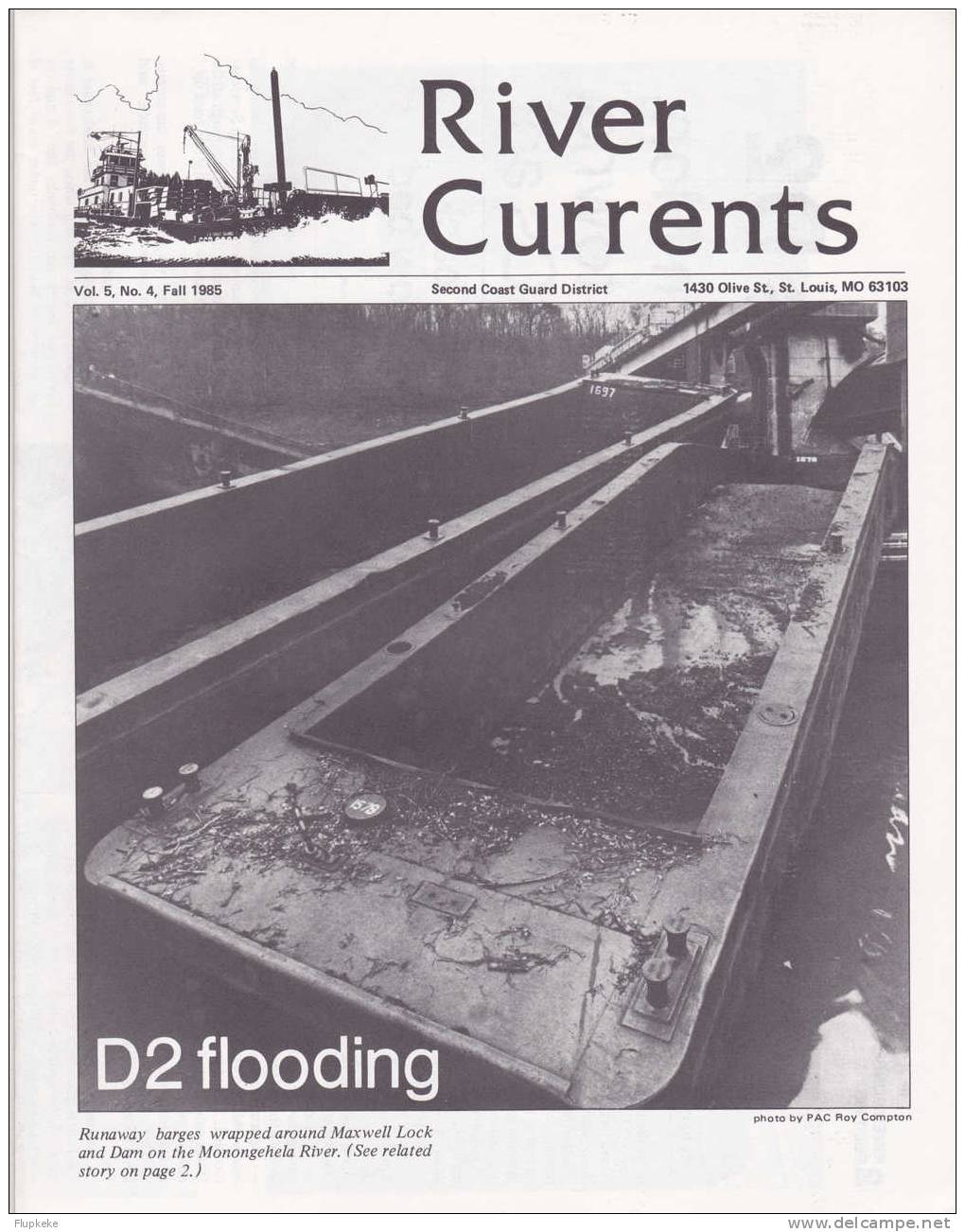 River Currents 04 Fall 1985 Vol. 5 Second Coast Guard District - Amerikaans Leger
