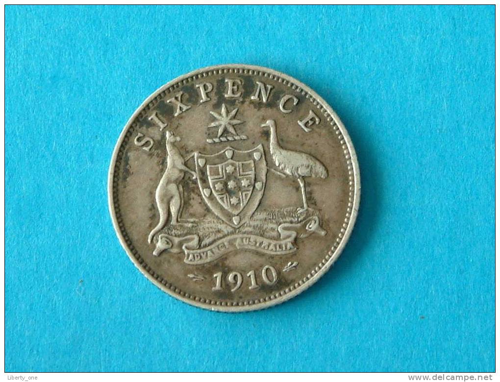 1910 - SIX PENCE - KM 19 ( For Grade, Please See Photo ) ! - Other & Unclassified