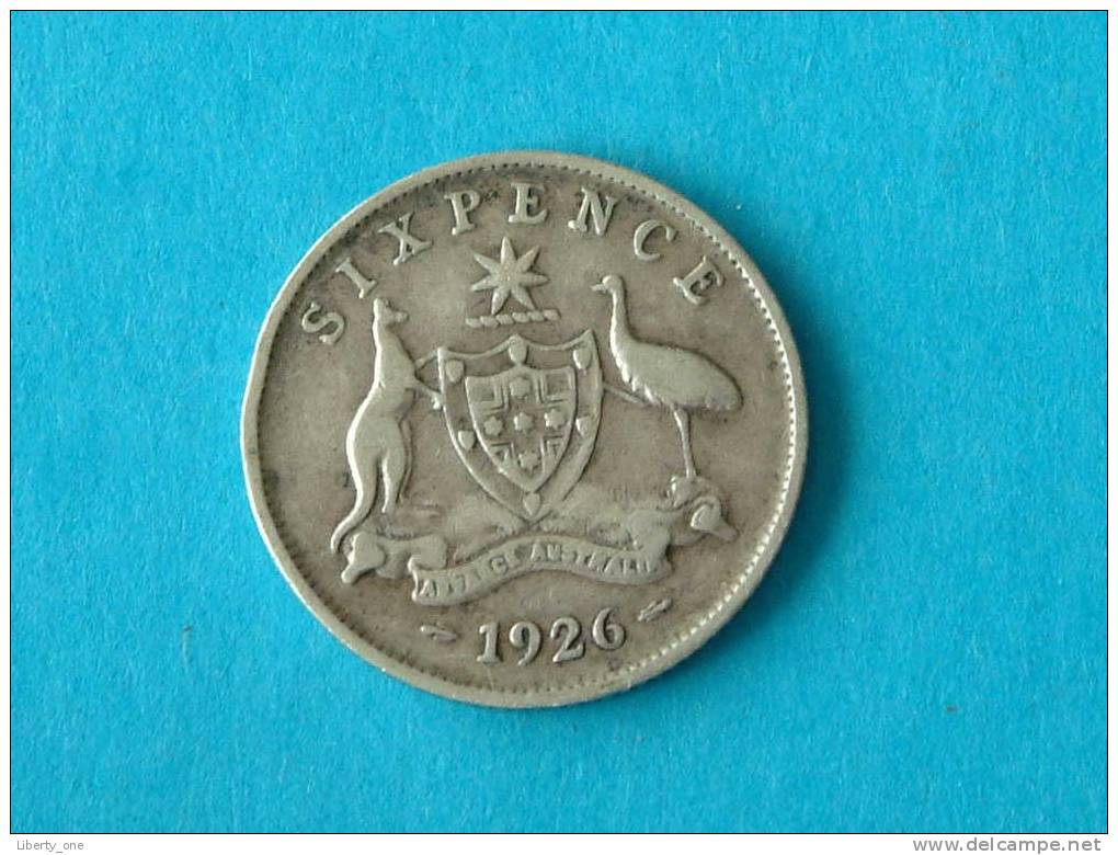 1926 - SIX PENCE - KM 25 ( For Grade, Please See Photo ) ! - Autres & Non Classés