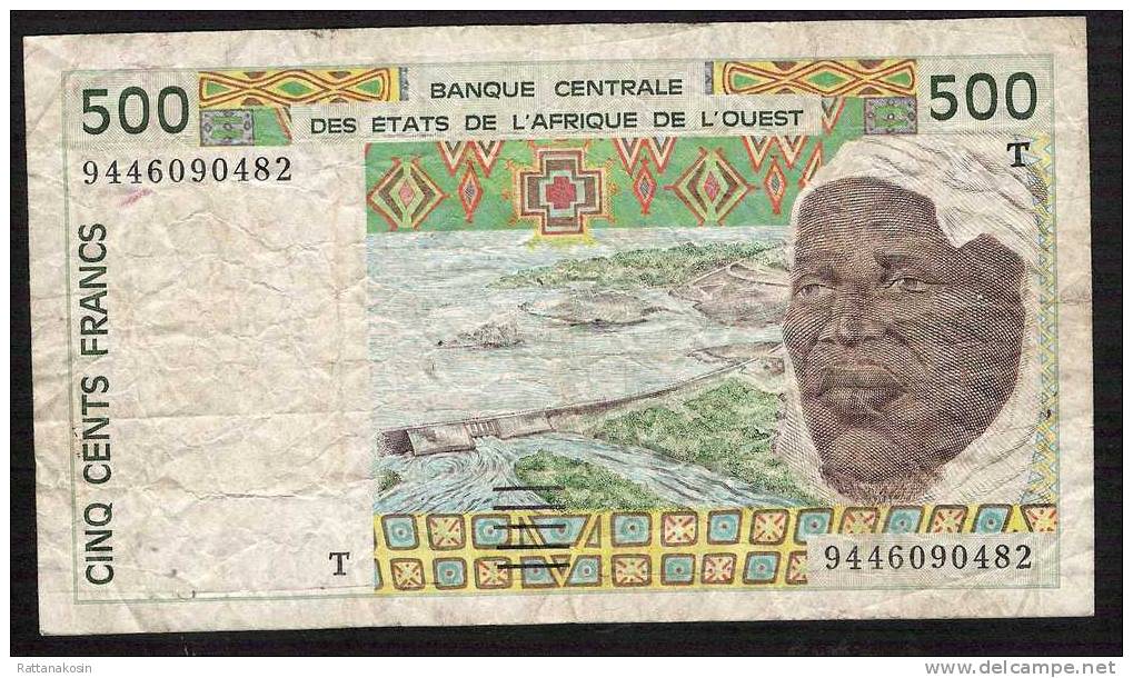 W.A.S. TOGO  P810Td   500   FRANCS    1994      FINE   NO P.h. ! - Togo