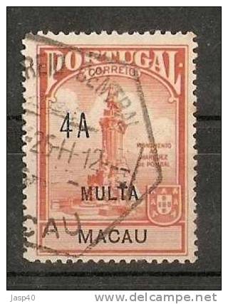 D - MACAU AFINSA IMPOSTO POSTAL PORTEADO 3 - USADO - Gebraucht