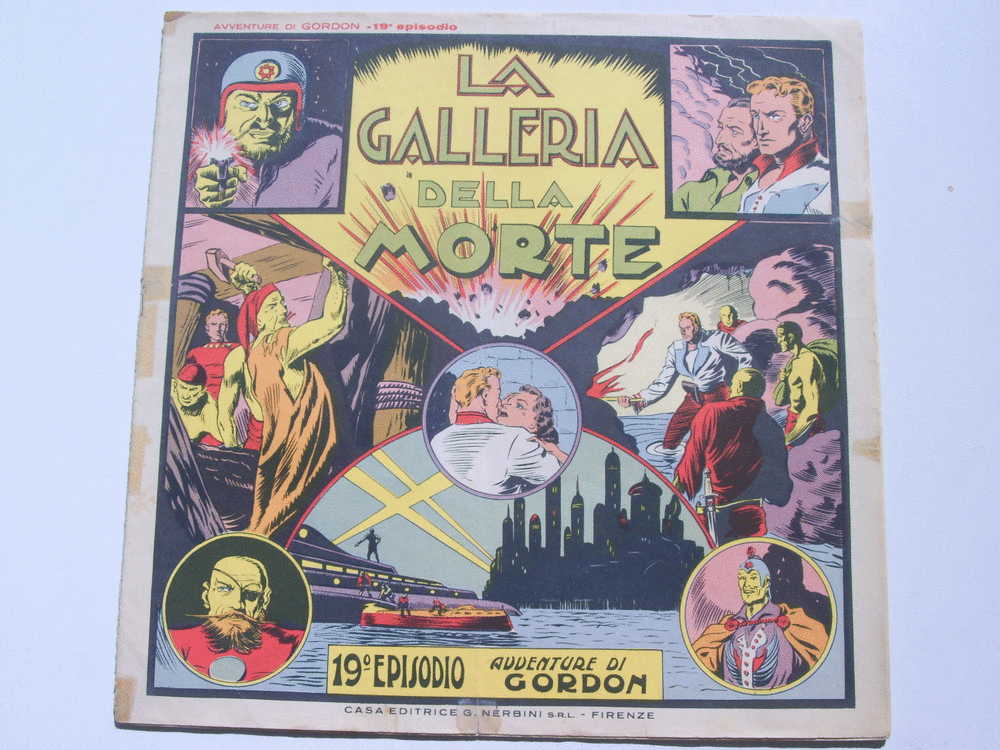 NERBINI - AVVENTURE DI GORDON N. 19 -  LA GALLERIA DELLA MORTE - EDIZIONE 1958 - - Classici 1930/50