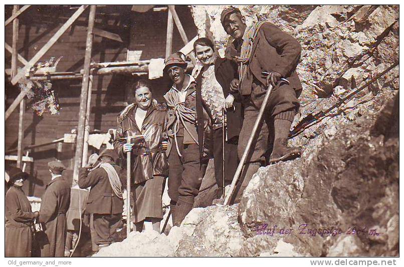 Auf Der Zugspitze 2964 M  Oktober 1926 - Escalade