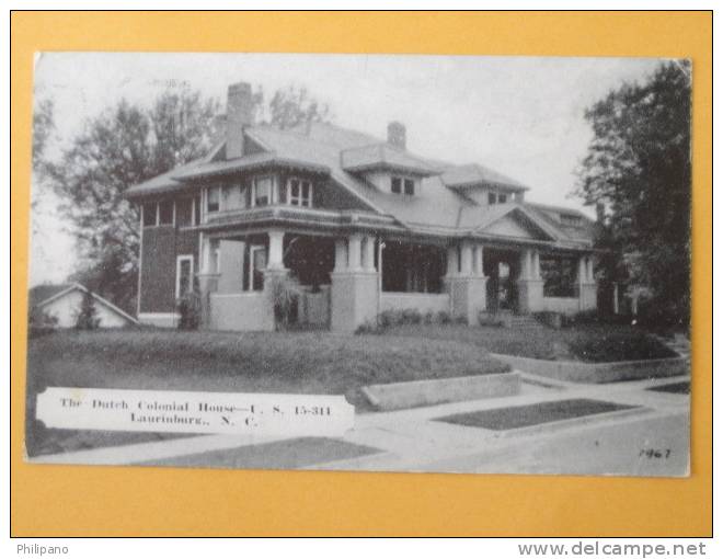 Laurinburg NC--- The Dutch Colonial House  US 15-311 - Autres & Non Classés