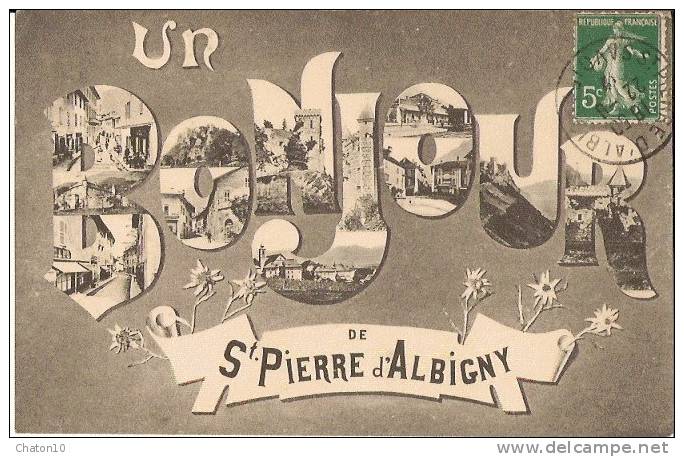 SAINT-PIERRE D'ALBIGNY - "Un Bonjour De St Pierre D'Albigny" (bon état) - Saint Pierre D'Albigny