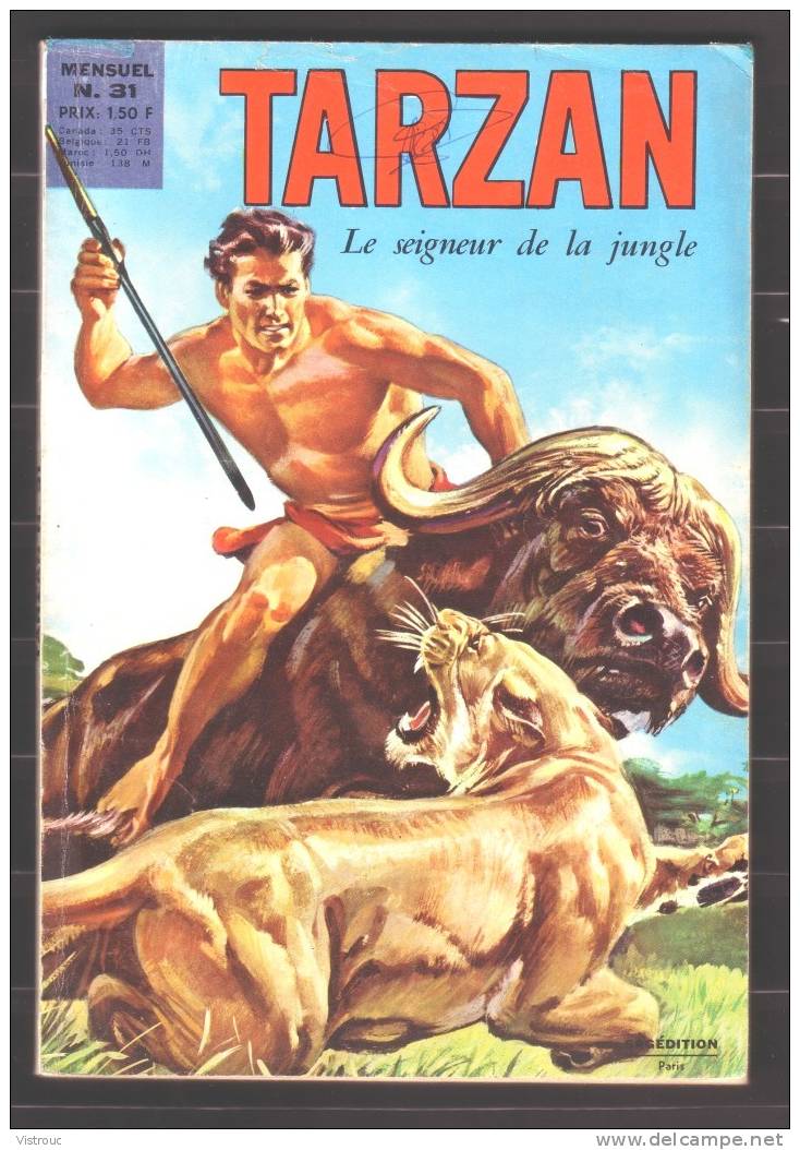 TARZAN N° 31 - 1970 - SAGédition 1 Ière Série - Paris - 25 % Cote BDM. - Tarzan