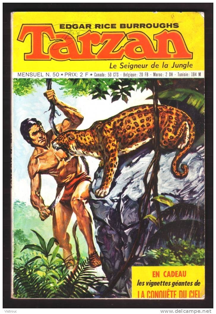 TARZAN N° 50 - 1972 - SAGédition 1 Ière Série - Paris - 6 Chromos AVIATION Inclus - 25 % Cote BDM. - Tarzan