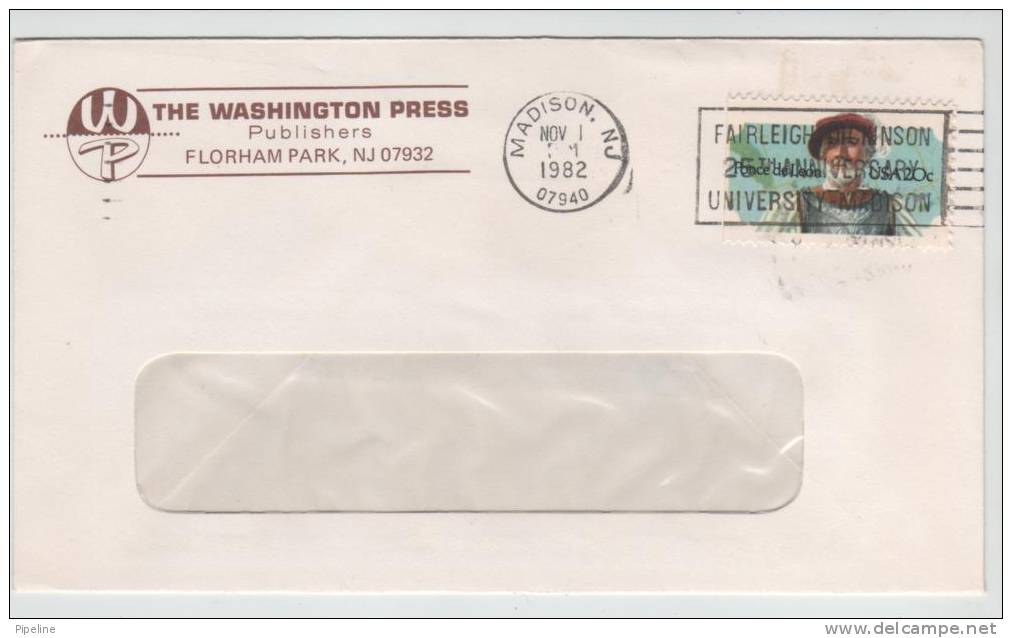 USA Cover Madison 1-11-1982 - Briefe U. Dokumente