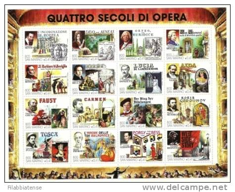 1999 - BF 61 Opere E Compositori   +++++ - Unused Stamps