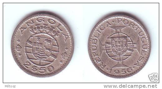 Angola 2 1/2 Escudos 1956 - Angola