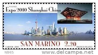 SAN MARINO - ANNO 2009 - EXPO 2010  SHANGAI ** MNH - Nuevos