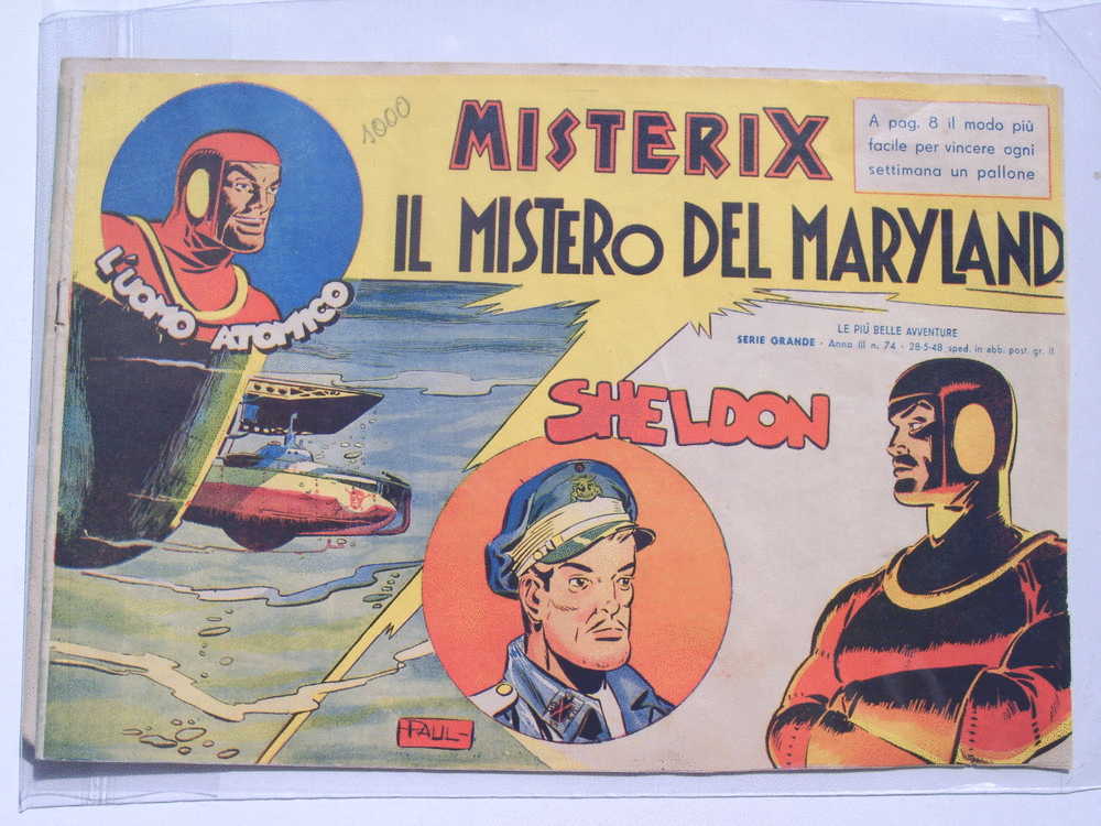 Due Numeri Di MISTERIX Grande Formato. 1948 - Originali - Ottimi - Comics 1930-50