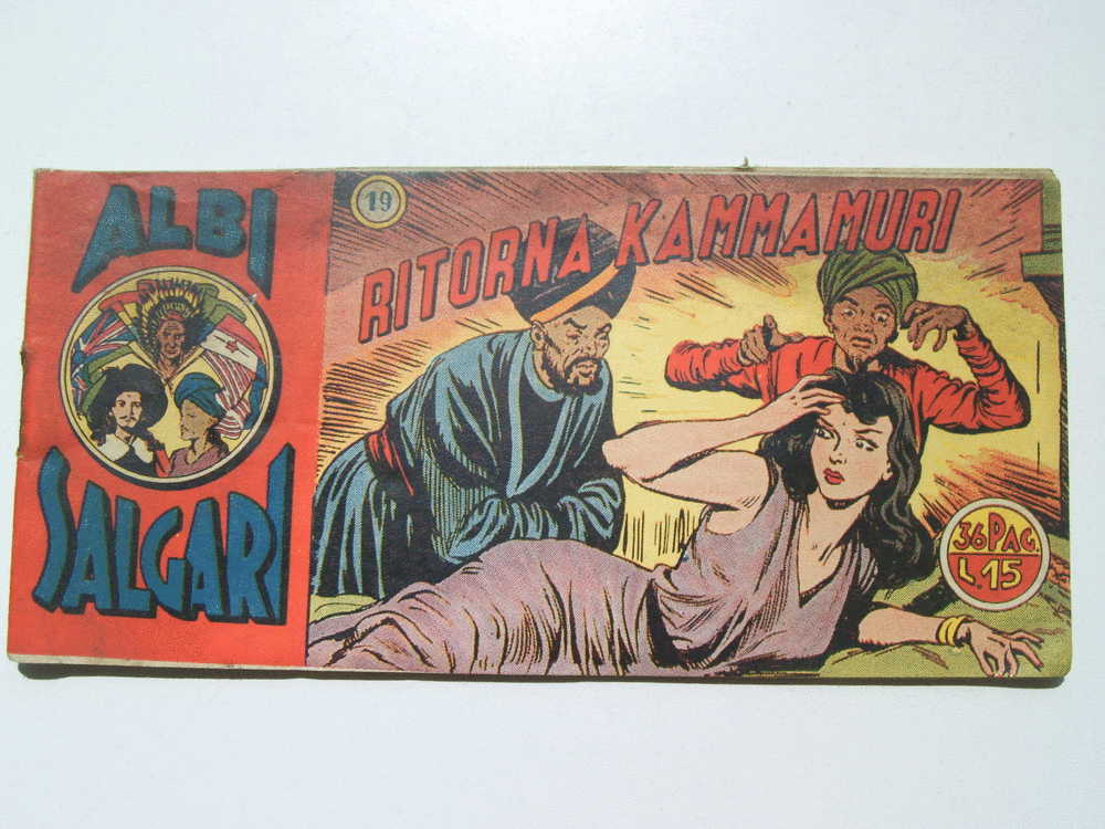 STRISCIA ALBI SALGARI NUMERO 19 - "RITORNA KAMMAMURI" 1949 ORIGINALE - - Comics 1930-50