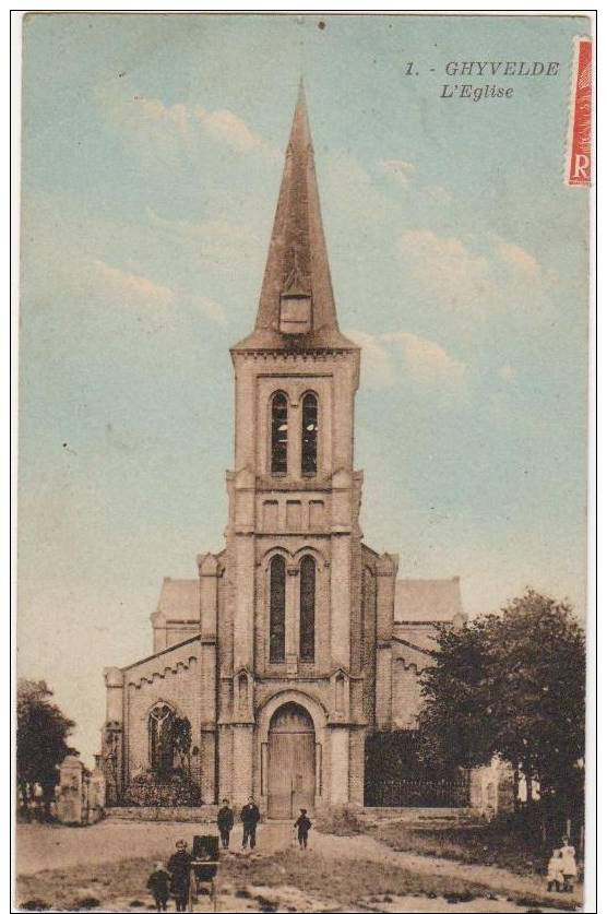 CPA 59 GHYVELDE L´Eglise 1952 - Autres & Non Classés