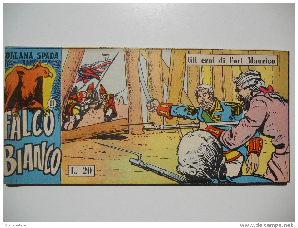 LOTTO 3 STRISCE ORIGINALI FALCO BIANCO - COLLANA SPADA - Foto Dentro - Comics 1930-50