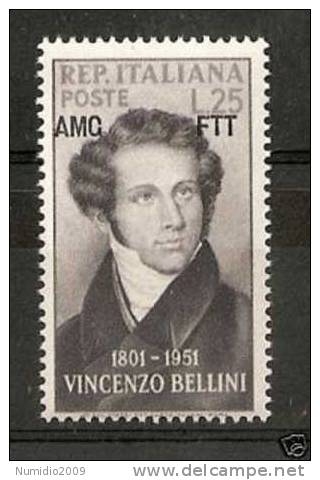 1952 TRIESTE A BELLINI MNH ** - VR6596 - Nuevos