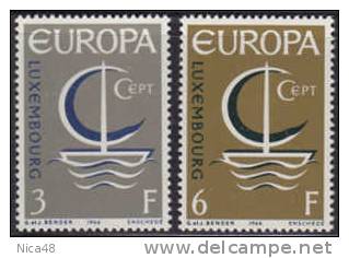 Lussemburgo 1966 Europa 2 Vl  Nuovi Serie Completa - 1966