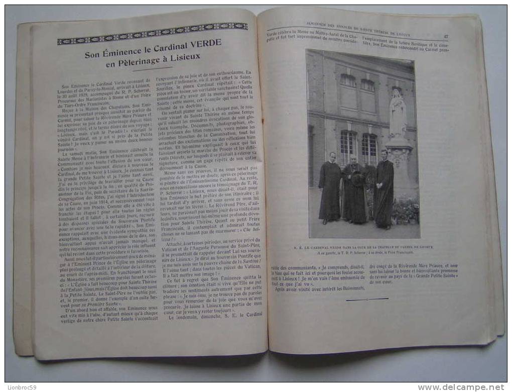 Almanach Des Annales De Sainte Thérèse De Lisieux De 1930 - Religion & Esotericism