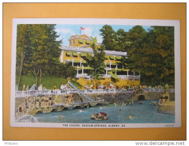 Albany  Ga     The Casino  Radium Springs   Vintage WB - Albany