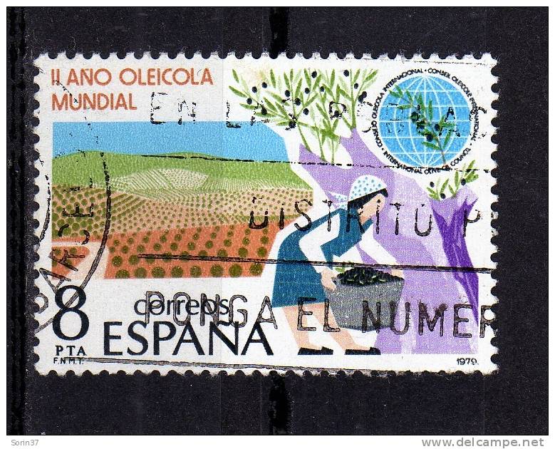 España  Año 1979  Yvert Nr. 2203  Sello Usado  Año Oleicola Internacional - Usados