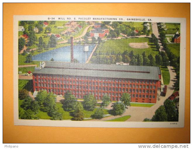 Gainesville Ga   Mill No  6 Pacolet Manufacturing Co  Linen - Andere & Zonder Classificatie