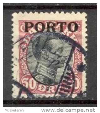 Denmark Postage Due 1921 Mi. 7  50 Øre King König Christian X Overprinted PORTO - Postage Due