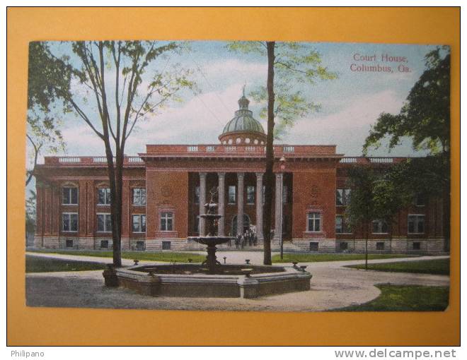 Columbus Ga--  Court House  Circa 1907 - Columbus