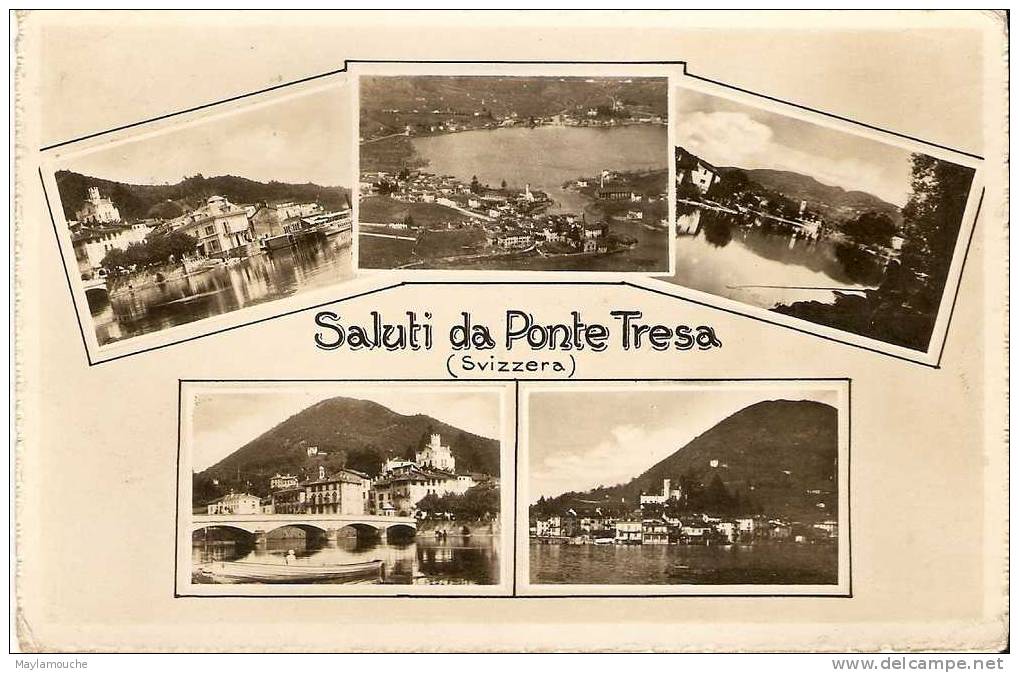 Saluti Da Ponte Tresa 1947 - Ponte Tresa