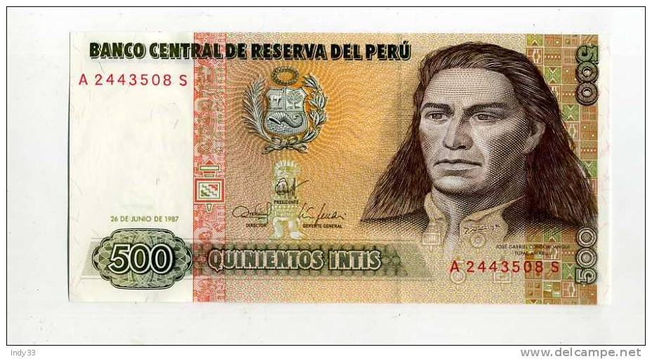 - PEROU . 500 I. 1987 - Peru