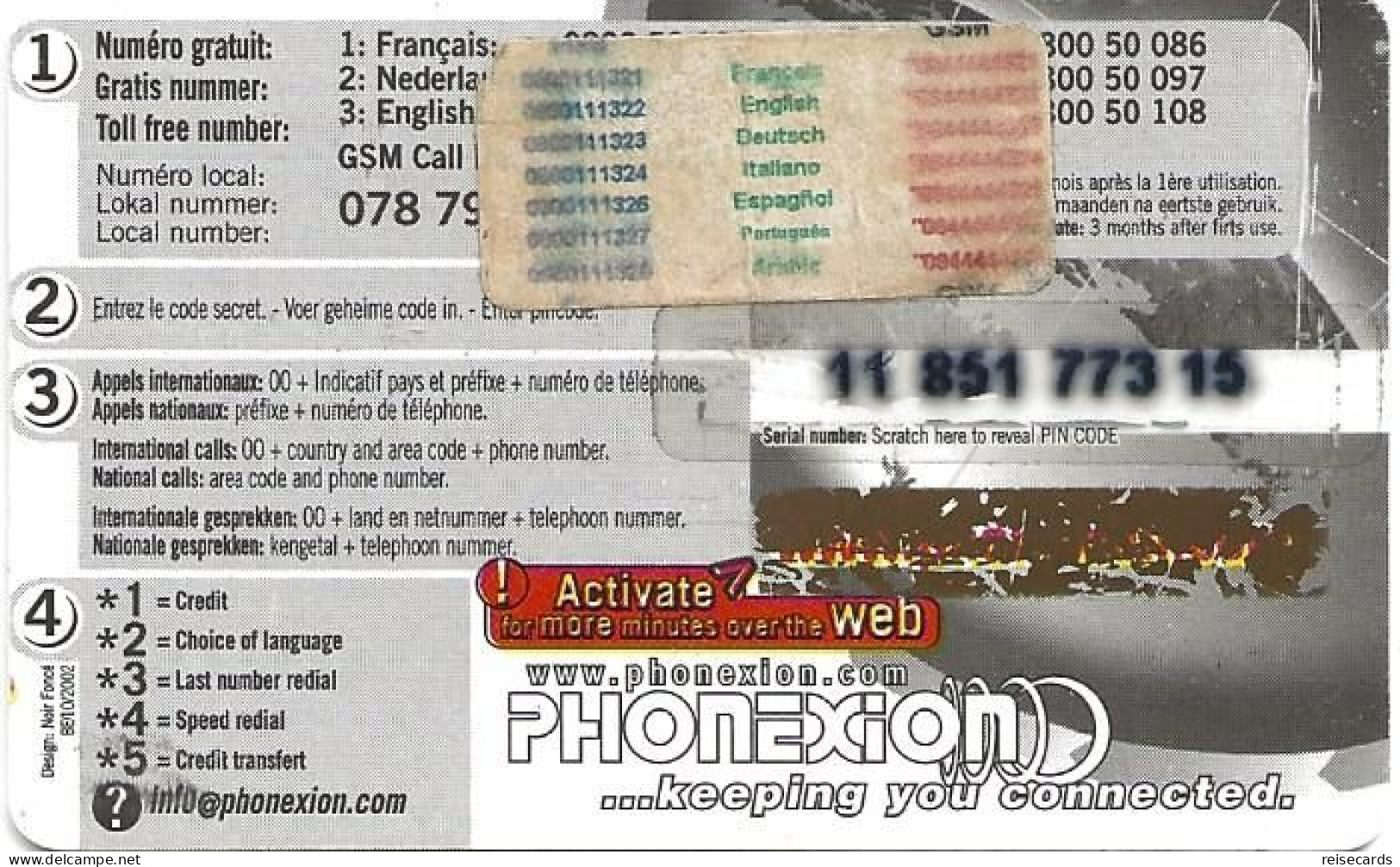 Belgium: Prepaid Phonexion Top 20, Flags - [2] Prepaid & Refill Cards
