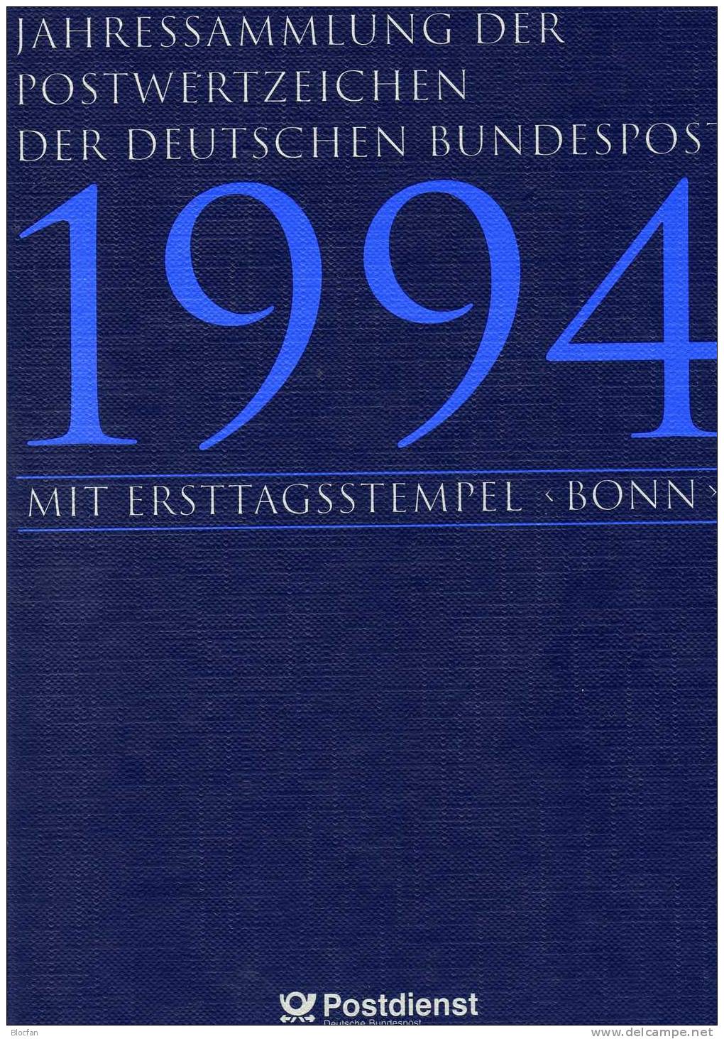 ETB-Jahressammlungen 1993 bis1995 BRD SST 520€ je als Buch komplett