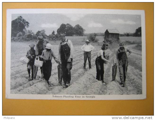 Tobacco Planting In Georgia  1949 Cancel - Autres & Non Classés