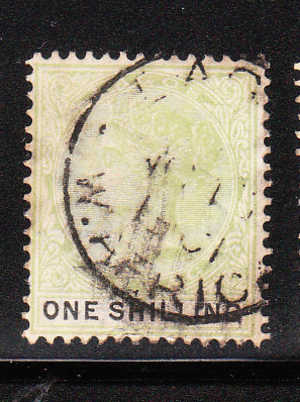 Lagos 1882-1902 Queen Victoria 1sh Used - Nigeria (...-1960)