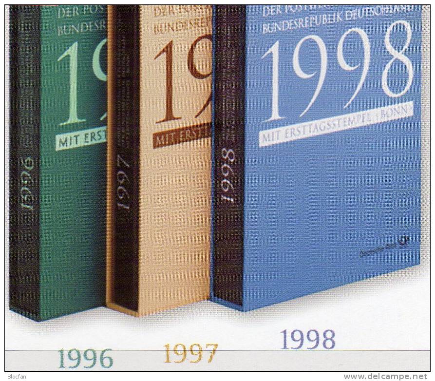 ETB-Jahressammlungen 1996 Bis1998 BRD SST 390€ Je Als Buch Komplett - Autres & Non Classés