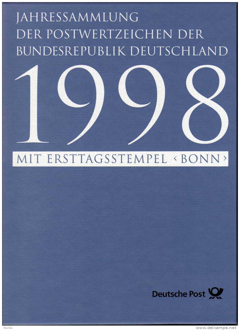 ETB-Jahressammlungen 1996 bis1998 BRD SST 390€ je als Buch komplett