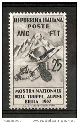 1952 TRIESTE A TRUPPE ALPINE MNH ** - VR6700 - Neufs