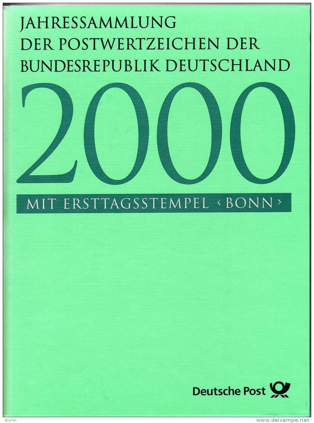 ETB-Jahressammlungen 1999 bis 2001 BRD SST 390€ je als Buch komplett