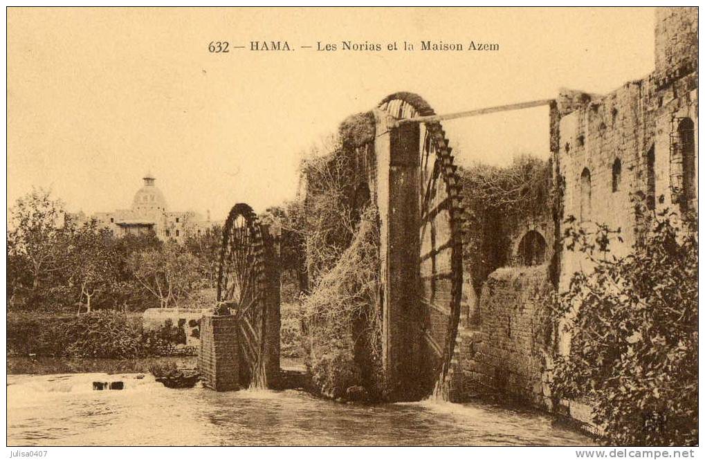 HAMA (Syrie) Norias Moulin Maison Azem - Syrien