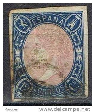 España Num 70, 12 Cuartos S/d Isabel II º - Usados