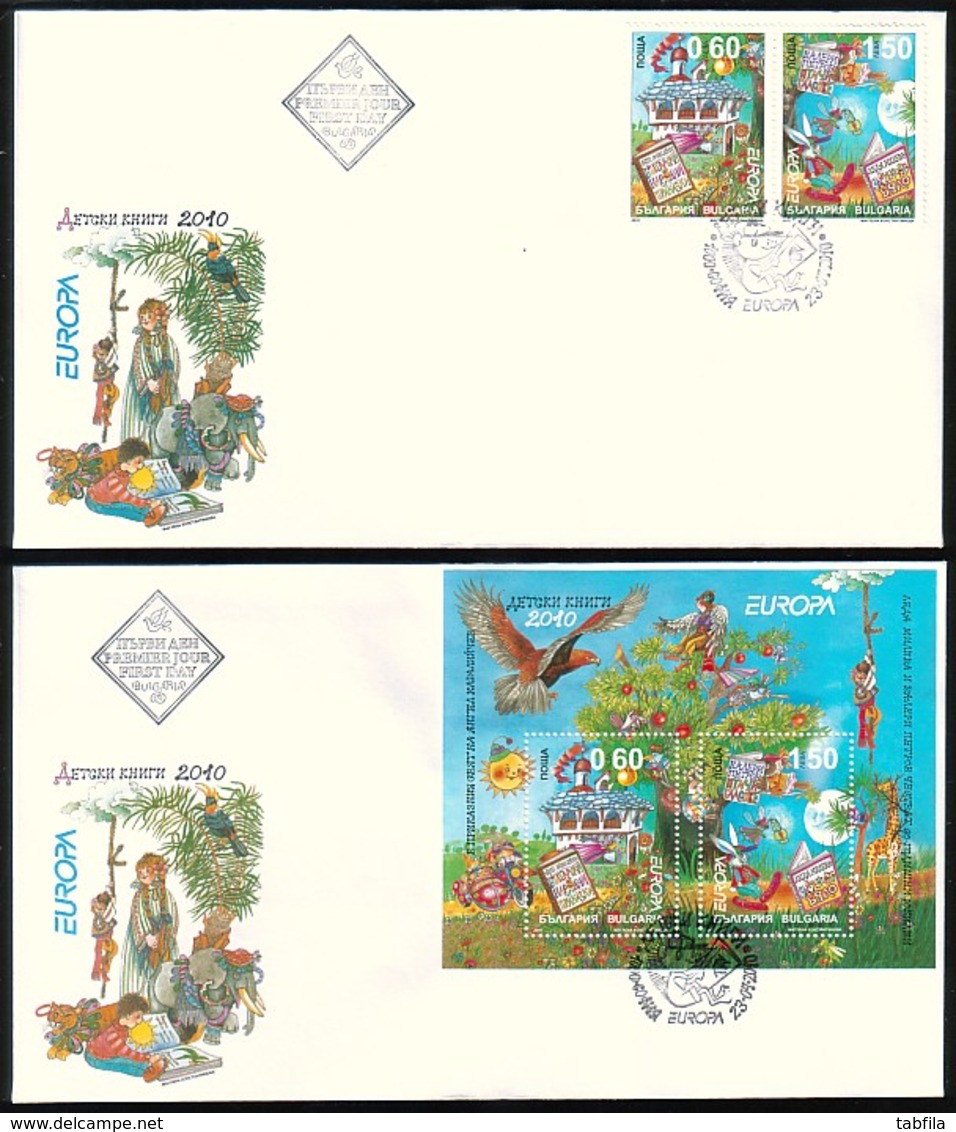BULGARIA \ BULGARIE - 2010 - Europe-Cept - Les Enfents  - 2 FDC - 2010