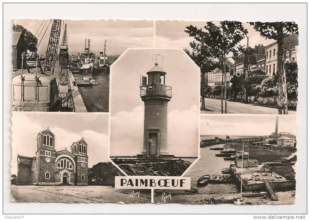 Paimboeuf (44) : 5 Vues Dont Le Port En Activité En 1957 (animée). - Paimboeuf