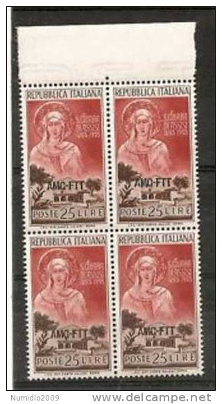 1953 TRIESTE A SANTA CATERINA QUARTINA MNH ** - VR6744 - Neufs