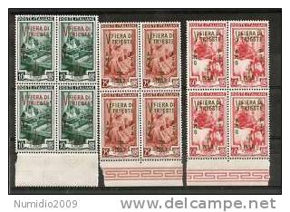 1953 TRIESTE A FIERA TRIESTE QUARTINA MNH ** - VR6747 - Nuovi