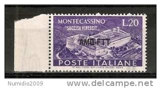 1951 TRIESTE A MONTECASSINO VARIETà MNH ** - VR6752 - Neufs