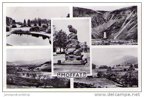 Multi-View PCd - MOFFAT - REAL PHOTO - Dumfriesshire - Dumfrieth & Galloway -SCOTLAND - Dumfriesshire